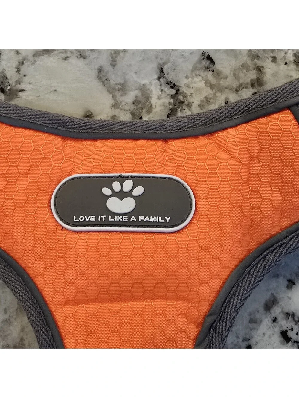 Dog Harness, No Pull Reflective Adjustable, Breathable Mesh, Orange, Medium M
